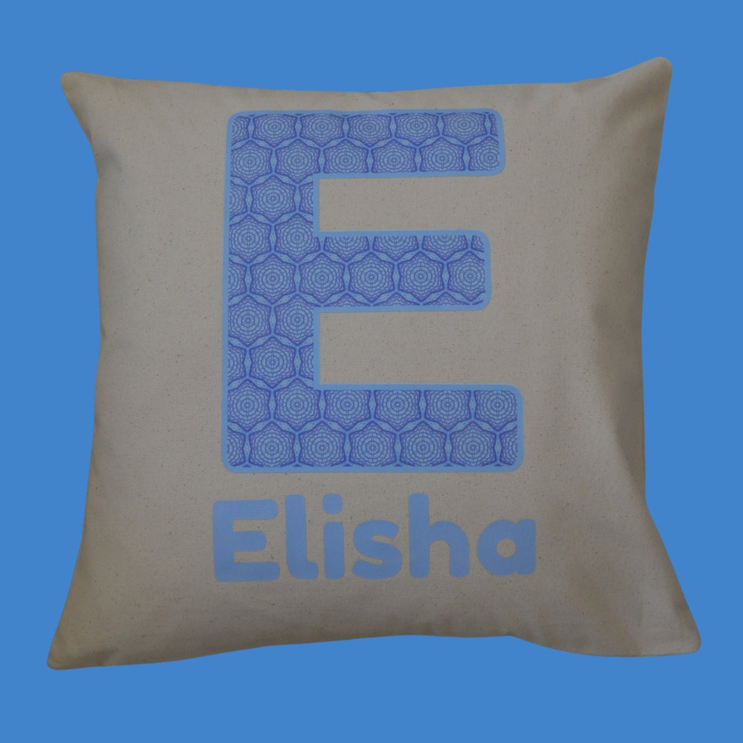 Personalised Ankara African Print Cushion - Letter Name