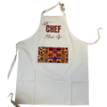 Personalised CHEF African Print Apron (Custom Name)