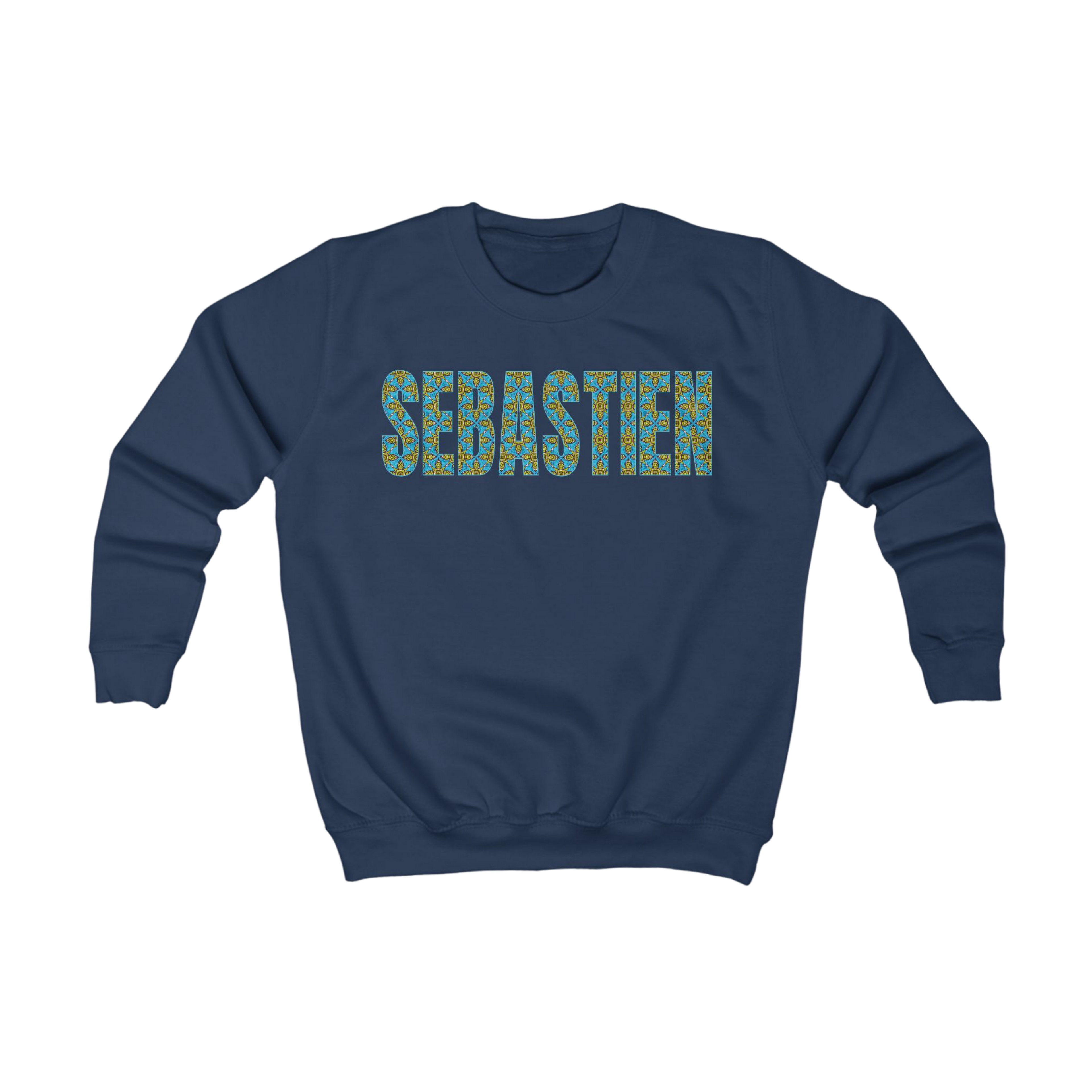 Personalised African Print (Custom Word, Name, Slogan, Year) - Kid Hoodie, Sweatshirt or T-Shirt