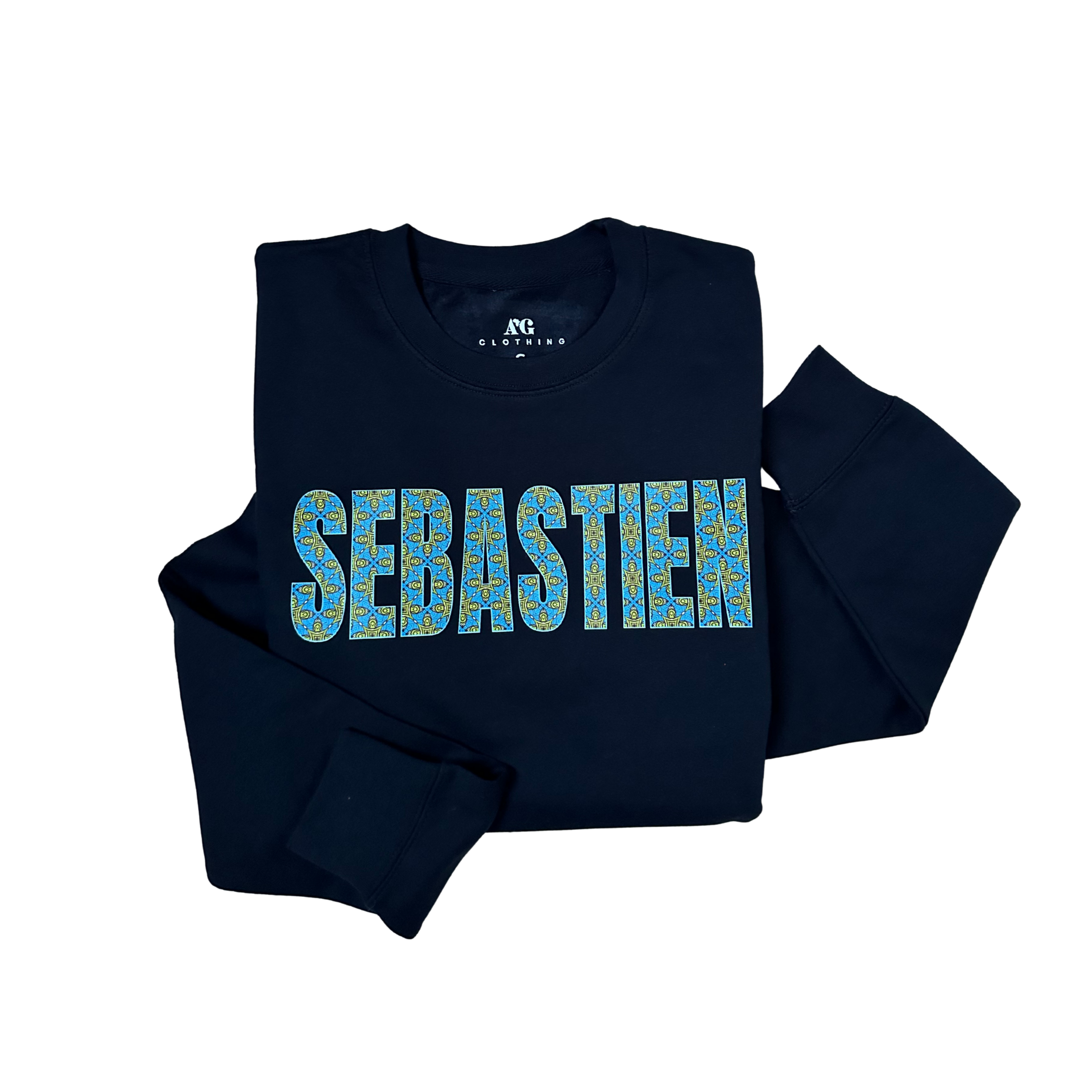 Personalised African Print (Custom Word, Name, Slogan, Year) - Kid Hoodie, Sweatshirt or T-Shirt