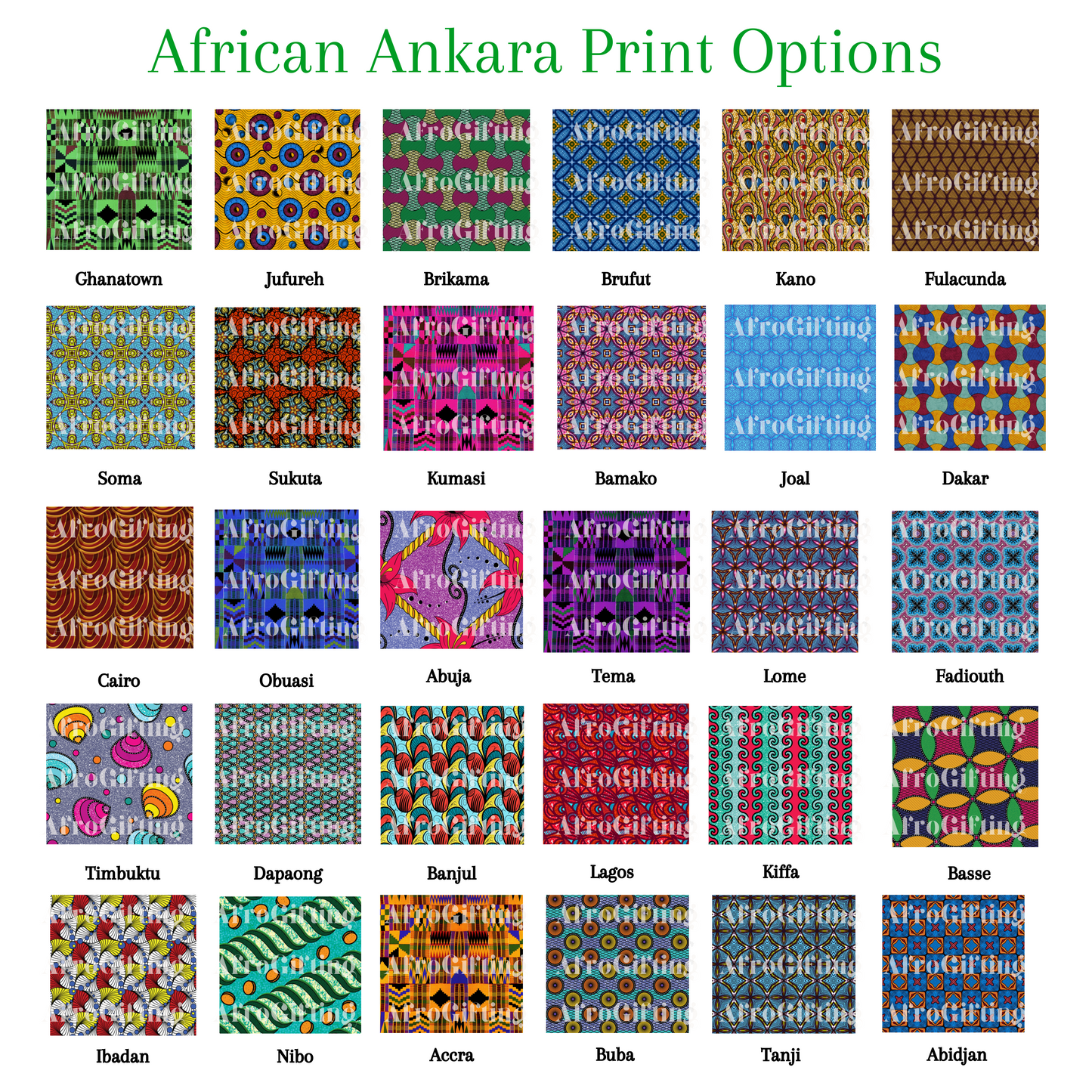 Personalised Ankara African Print Cushion