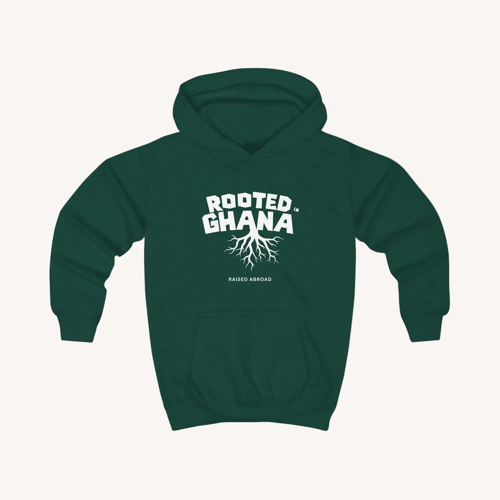 Rooted in (Custom Country) Raised Abroad Personalised Hoodie
