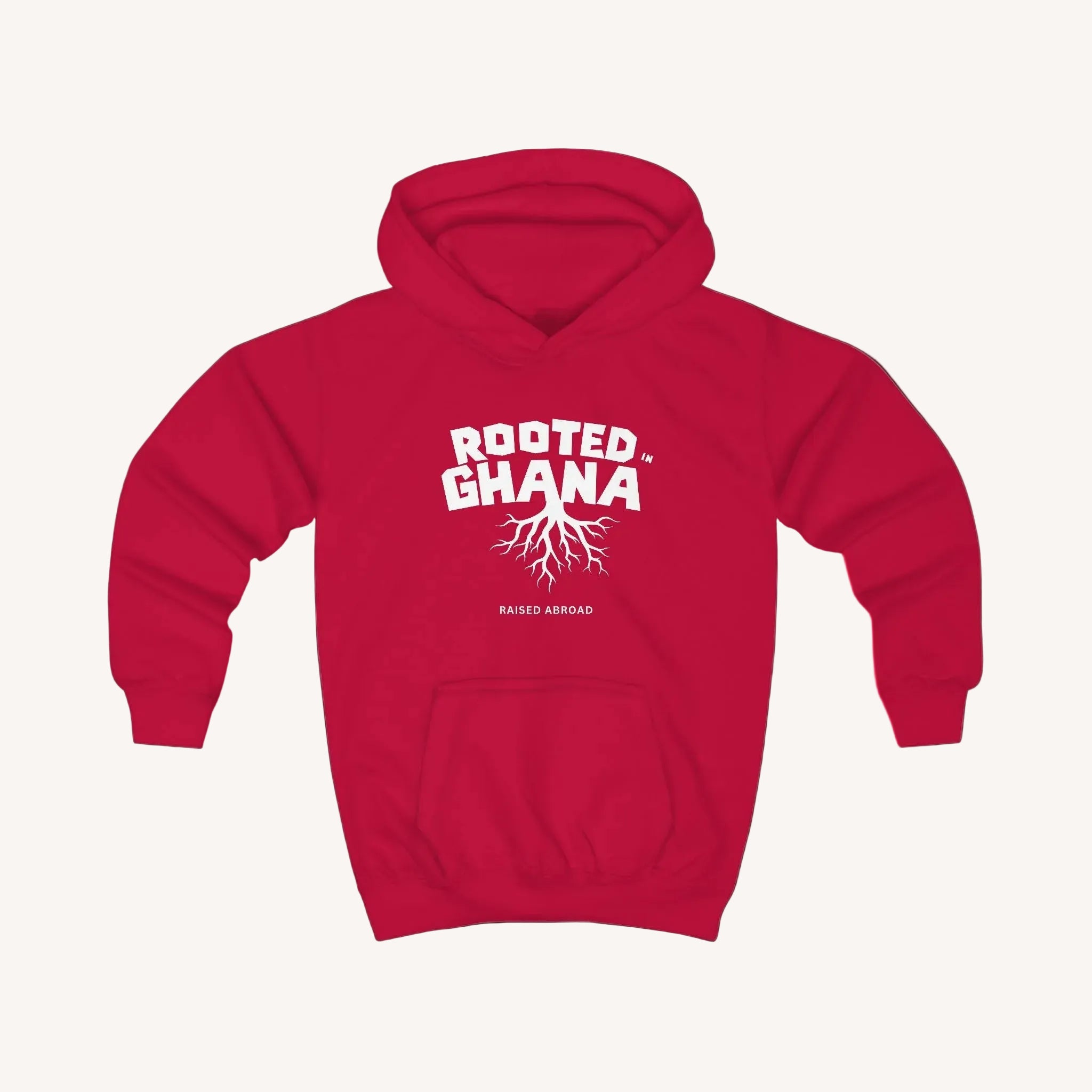 Rooted in (Custom Country) Raised Abroad Personalised Hoodie
