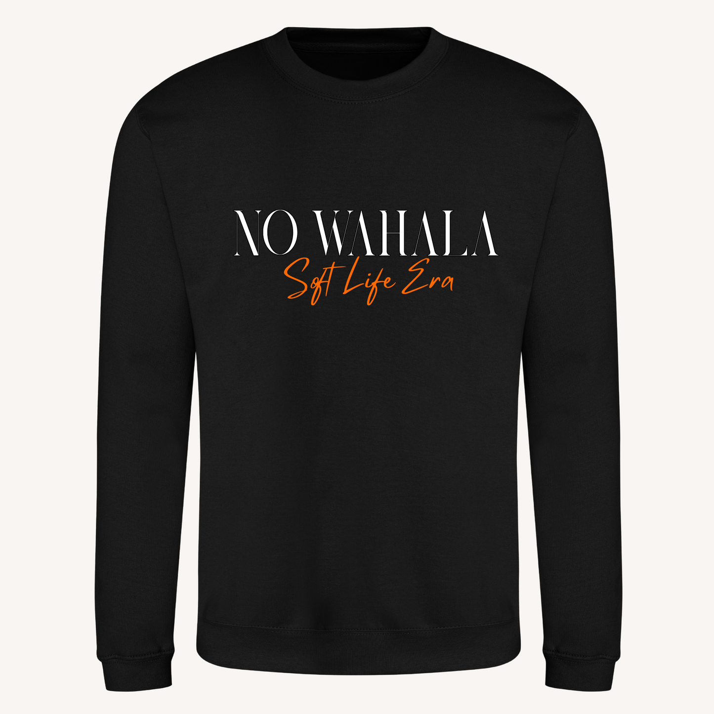 'No Wahala - Soft Life' Black Hoodie