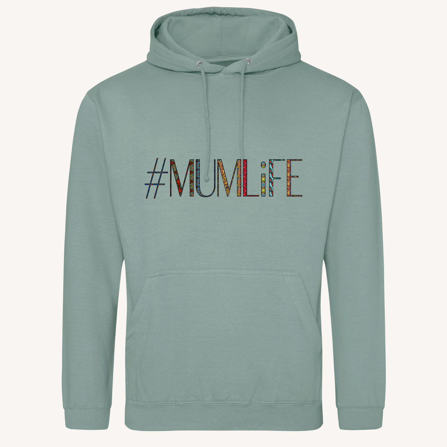 '#MumLife' Ankara Hoodie