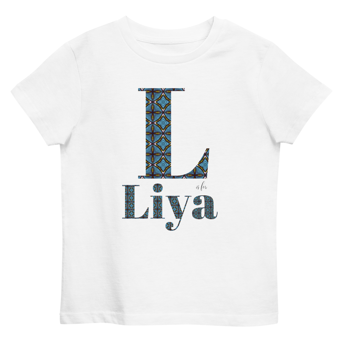 Personalised Ankara African Print Initial & Name - Children Babygrow & T-Shirt